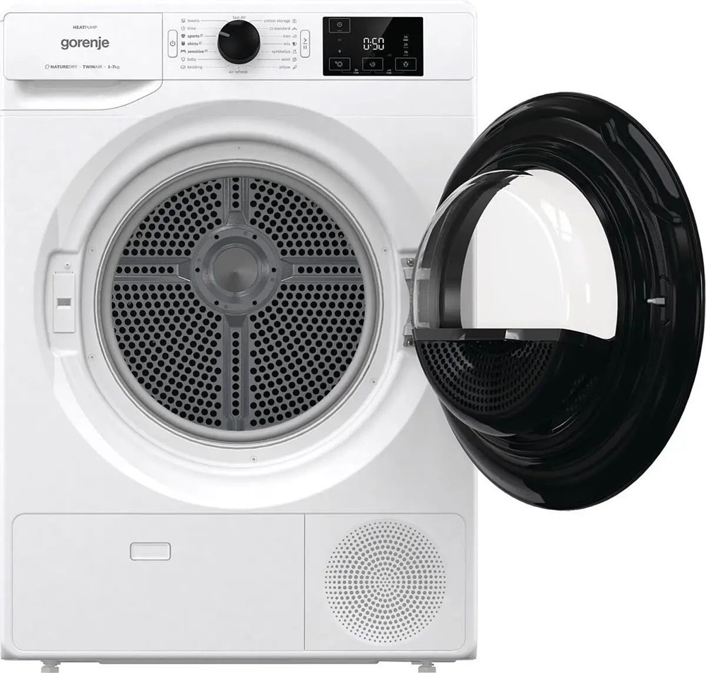 Gorenje DNE72/GN fehér, 7 kg, hőszivattyús, szárítógép (Használt-B)
