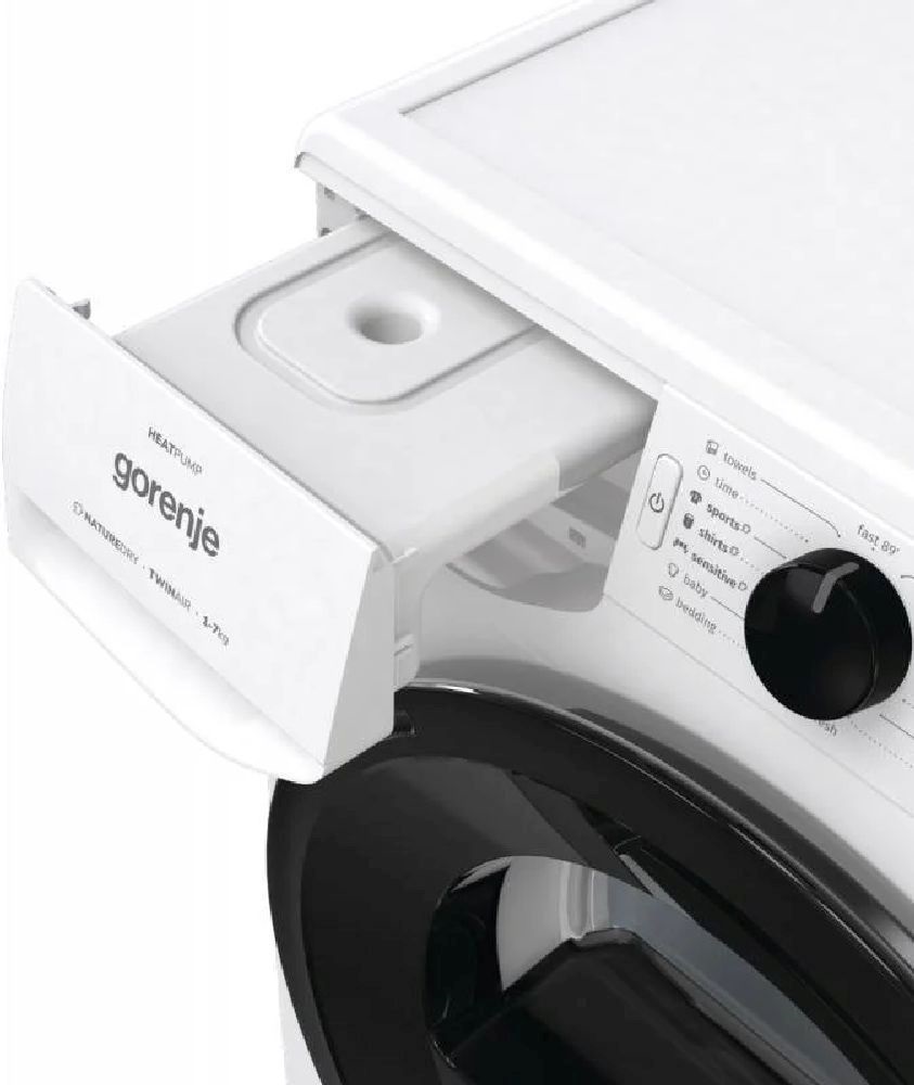 Gorenje DNE72/GN fehér, 7 kg, hőszivattyús, szárítógép (Használt-B)