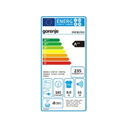 Gorenje DNE82/GN fehér, 8 kg, hőszivattyús, szárítógép (Újszerű)