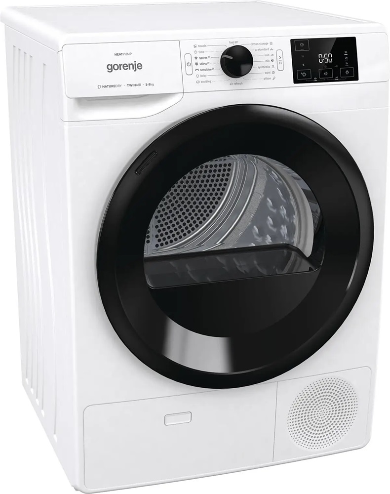 Gorenje DNE82/GN fehér, 8 kg, hőszivattyús, szárítógép (Újszerű)