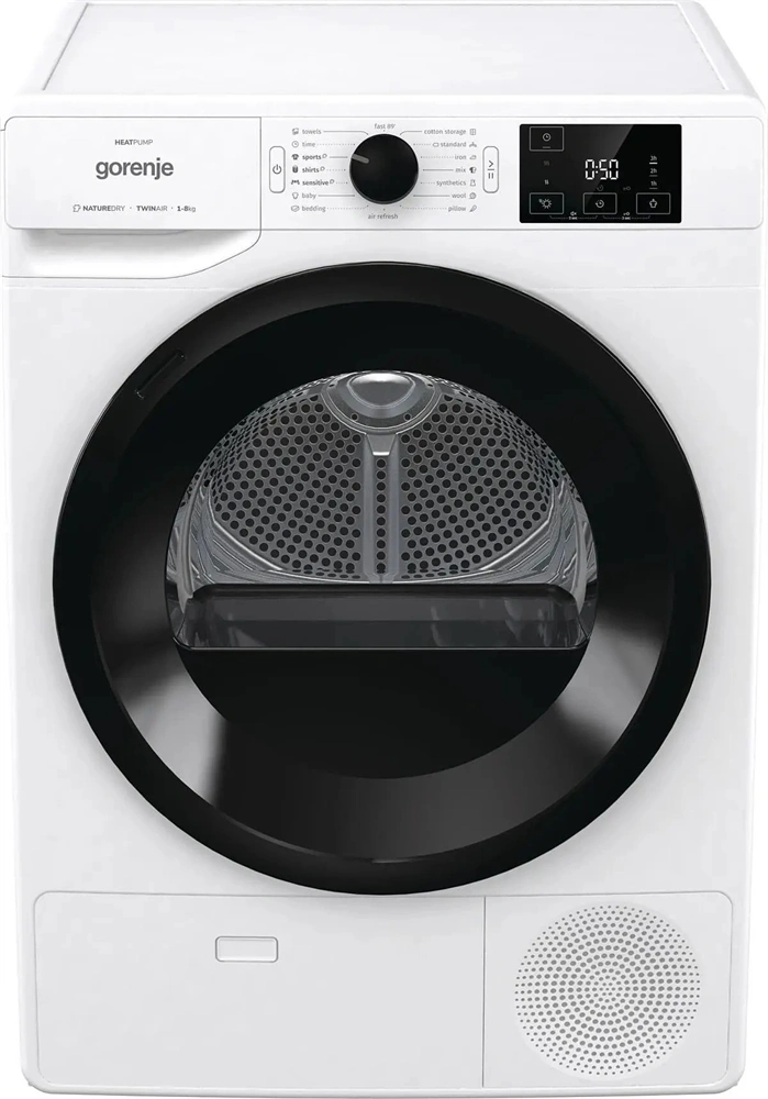 Gorenje DNE82/GN fehér, 8 kg, hőszivattyús, szárítógép (Használt - B)