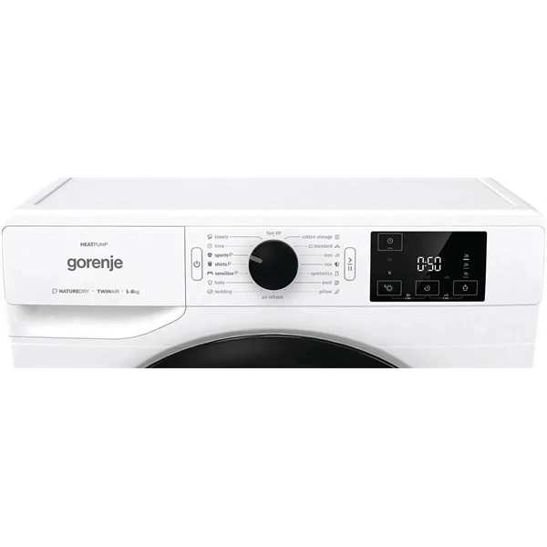Gorenje DNE82/GN fehér, 8 kg, hőszivattyús, szárítógép (Használt - B)