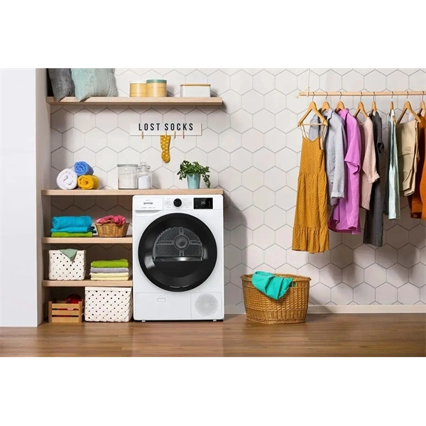Gorenje DNE82/GN fehér, 8 kg, hőszivattyús, szárítógép (Használt - B)