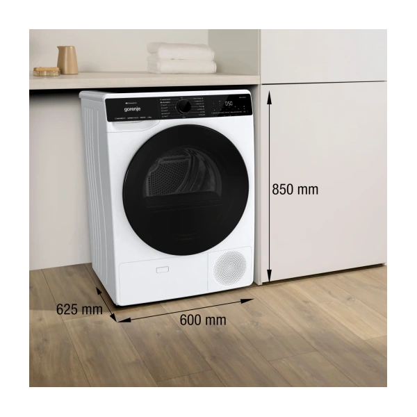 Gorenje DPNA83WIFI fehér, 8kg, hőszivattyús, szárítógép