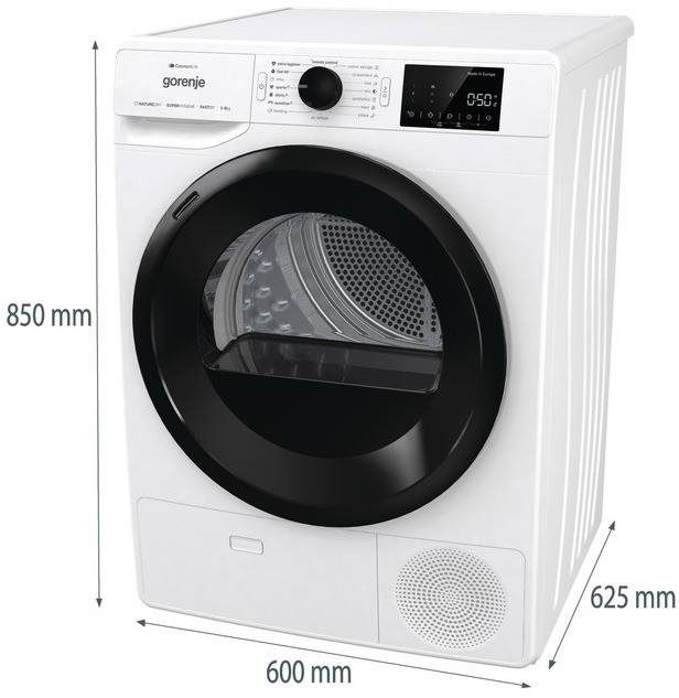 Gorenje DPNE83/GNLWIFI fehér, 8 kg, hőszivattyús, szárítógép