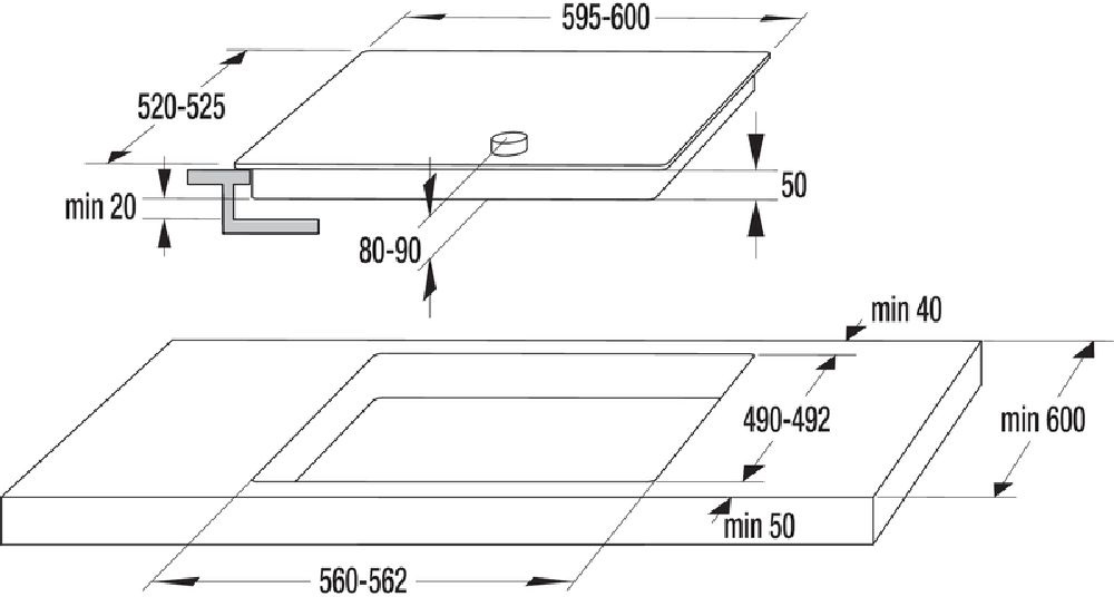 Gorenje EC642CLB fekete, beépíthető, elektromos üvegkerámia, főzőzóna: 4, beépíthető méret: 56cm, főzőlap