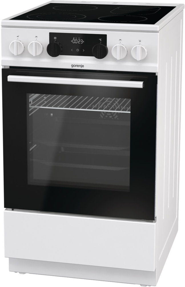 Gorenje ECS5350WA fehér, szabadonálló, kerámialapos, elektromos, főzőzóna: 4, sütő:70L, grill, tűzhely