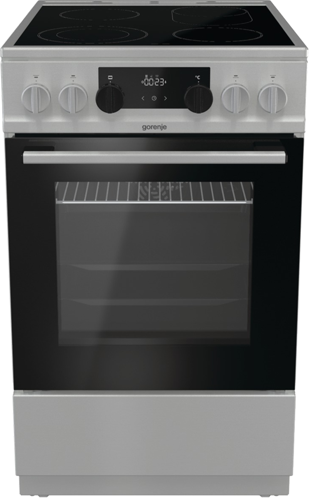 Gorenje ECS5350XA fehér, szabadonálló, kerámialapos, elektromos, főzőzóna: 4, sütő:70L, grill, tűzhely