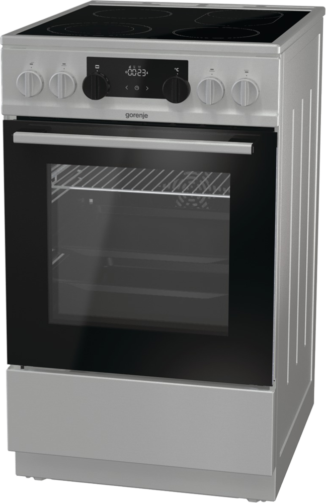 Gorenje ECS5350XA fehér, szabadonálló, kerámialapos, elektromos, főzőzóna: 4, sütő:70L, grill, tűzhely