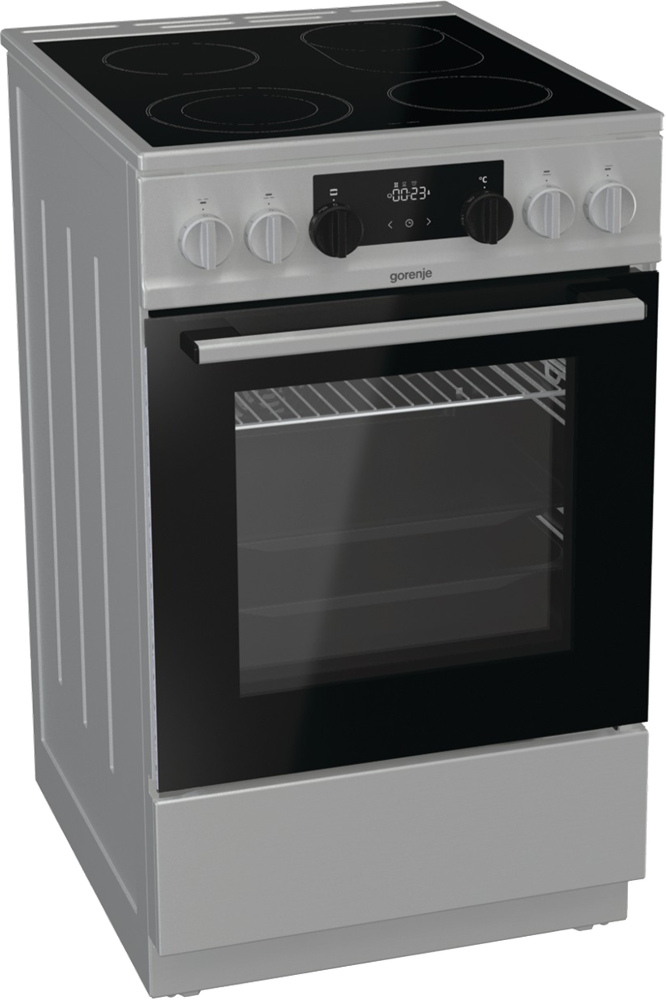 Gorenje ECS5350XA fehér, szabadonálló, kerámialapos, elektromos, főzőzóna: 4, sütő:70L, grill, tűzhely