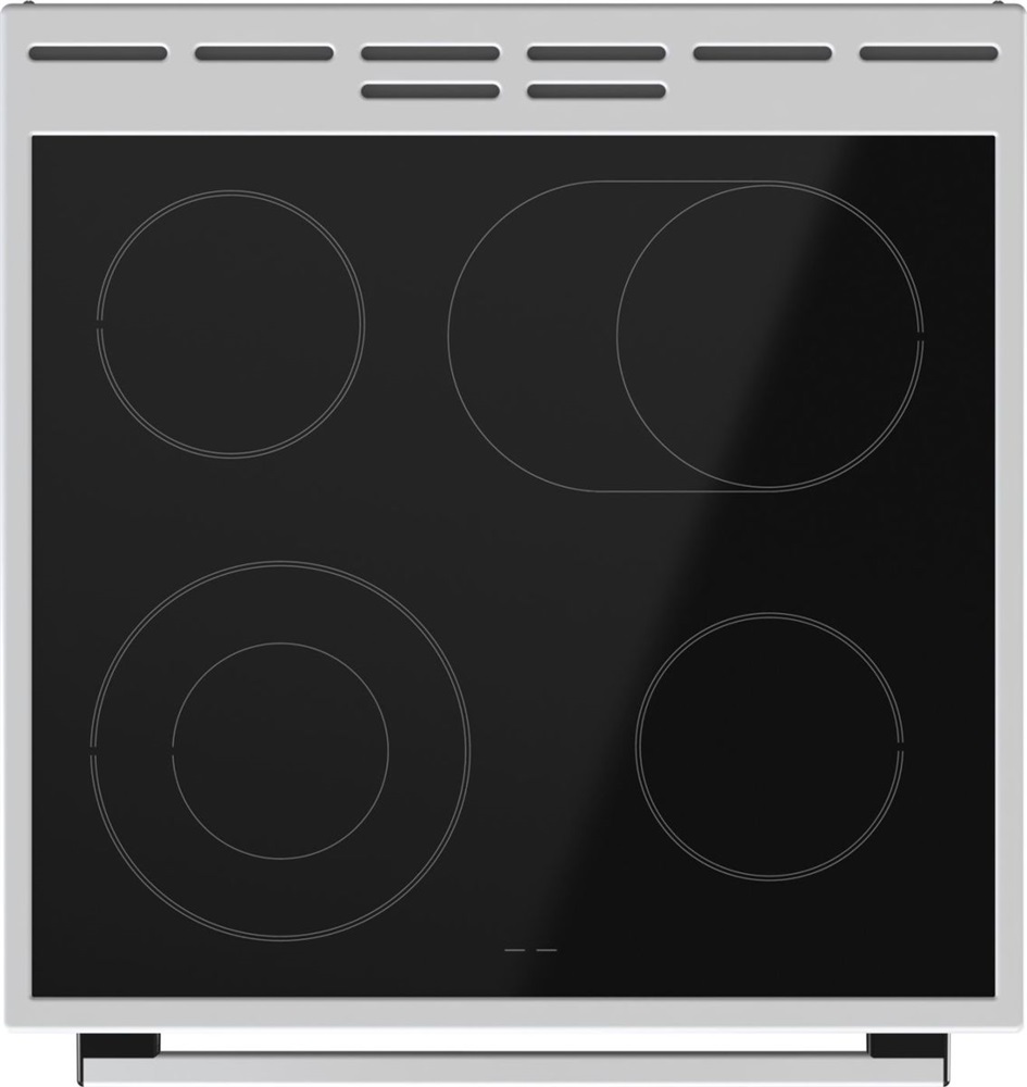 Gorenje ECS6350WPA fehér, szabadonálló, kerámialapos, elektromos, főzőzóna: 4, sütő:70L, grill, tűzhely
