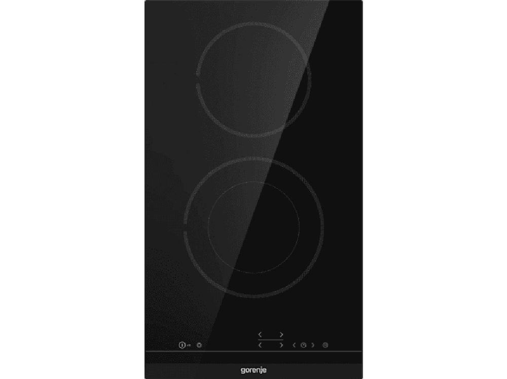 Gorenje ECT322BCSC fekete, beépíthető, elektromos üvegkerámia, főzőzóna: 2, beépíthető méret: 27cm, főzőlap