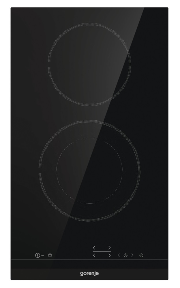 Gorenje ECT322BCSC fekete, beépíthető, elektromos üvegkerámia, főzőzóna: 2, beépíthető méret: 27cm, főzőlap