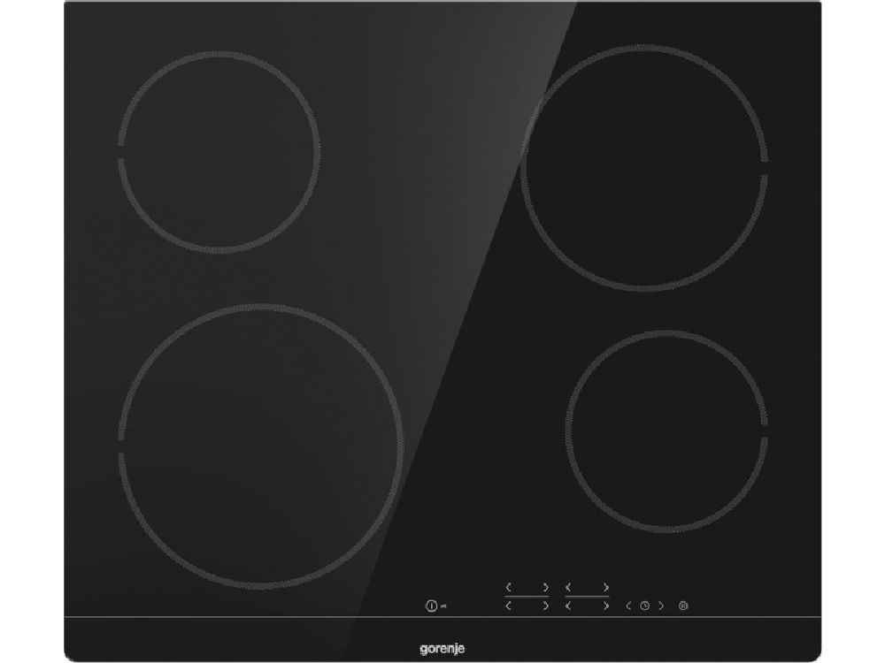 Gorenje ECT601FMC fekete, beépíthető, elektromos üvegkerámia, főzőzóna: 4, beépíthető méret: 56cm, főzőlap
