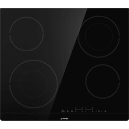 Gorenje ECT604FM fekete, beépíthető, kerámia, 4 főzőzóna, főzőlap
