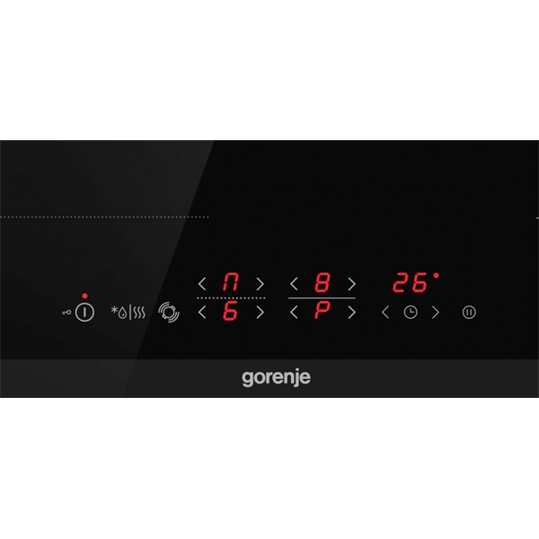 Gorenje ECT643BCSC fekete, beépíthető, elektromos üvegkerámia, főzőzóna: 4, beépíthető méret: 56cm, főzőlap (Újszerű)