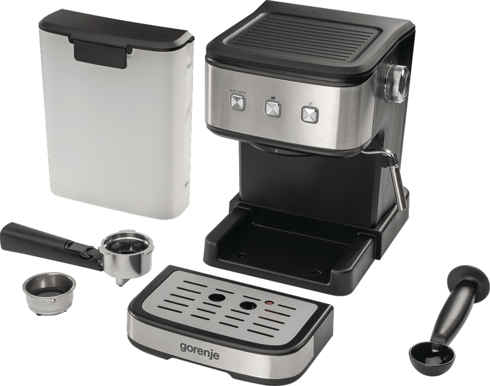 Gorenje ESCM12MBK ezüst espresso kávéfőző