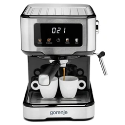 Gorenje ESCM15CD inox-fekete espresso kávéfőző