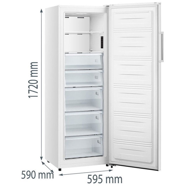 Gorenje FN617EEW5 fehér, egyajtós, Fagyasztó:240L, fagyasztószekrény (Újszerű)