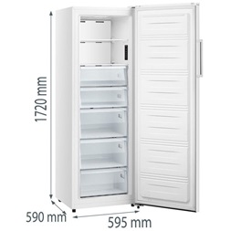 Gorenje FN617EEW5 fehér, egyajtós, Fagyasztó:240L, fagyasztószekrény (Újszerű)