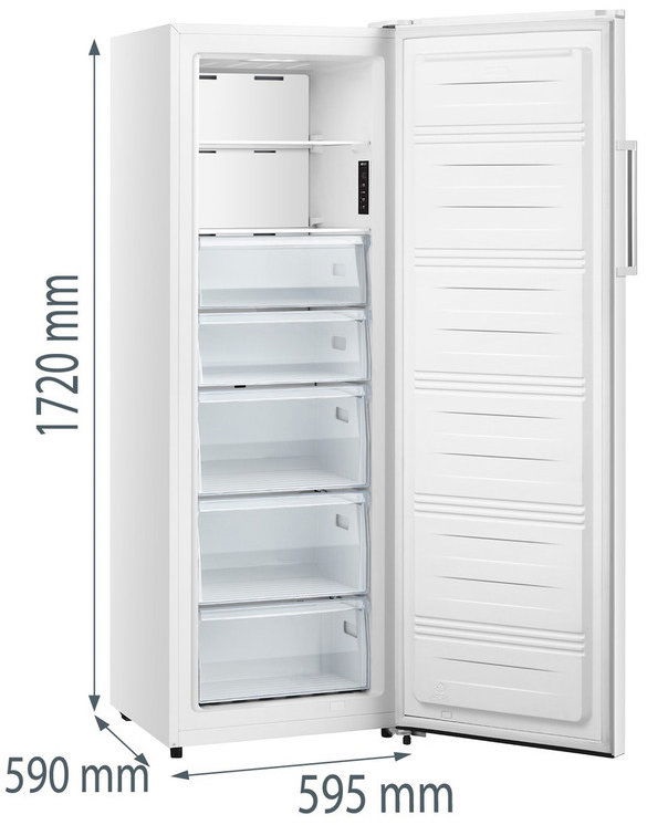 Gorenje FN617EEW5 fehér, egyajtós, Fagyasztó:240L, fagyasztószekrény (Újszerű)