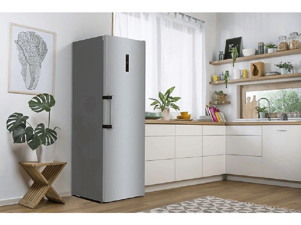 Gorenje FN619EAXL6 inox, egyajtós, Fagyasztó:280L, No frost fagyasztószekrény (Használt - B)