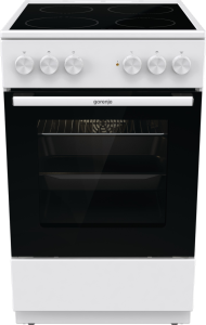 Gorenje GEC5A41WG fehér, szabadonálló, kerámialapos, elektromos, főzőzóna: 4, sütő:62L, grill, tűzhely