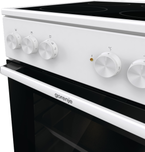 Gorenje GEC5A41WG fehér, szabadonálló, kerámialapos, elektromos, főzőzóna: 4, sütő:62L, grill, tűzhely