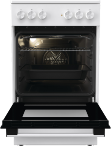 Gorenje GEC5A41WG fehér, szabadonálló, kerámialapos, elektromos, főzőzóna: 4, sütő:62L, grill, tűzhely