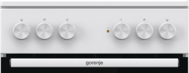 Gorenje GEC5A41WG fehér, szabadonálló, kerámialapos, elektromos, főzőzóna: 4, sütő:62L, grill, tűzhely
