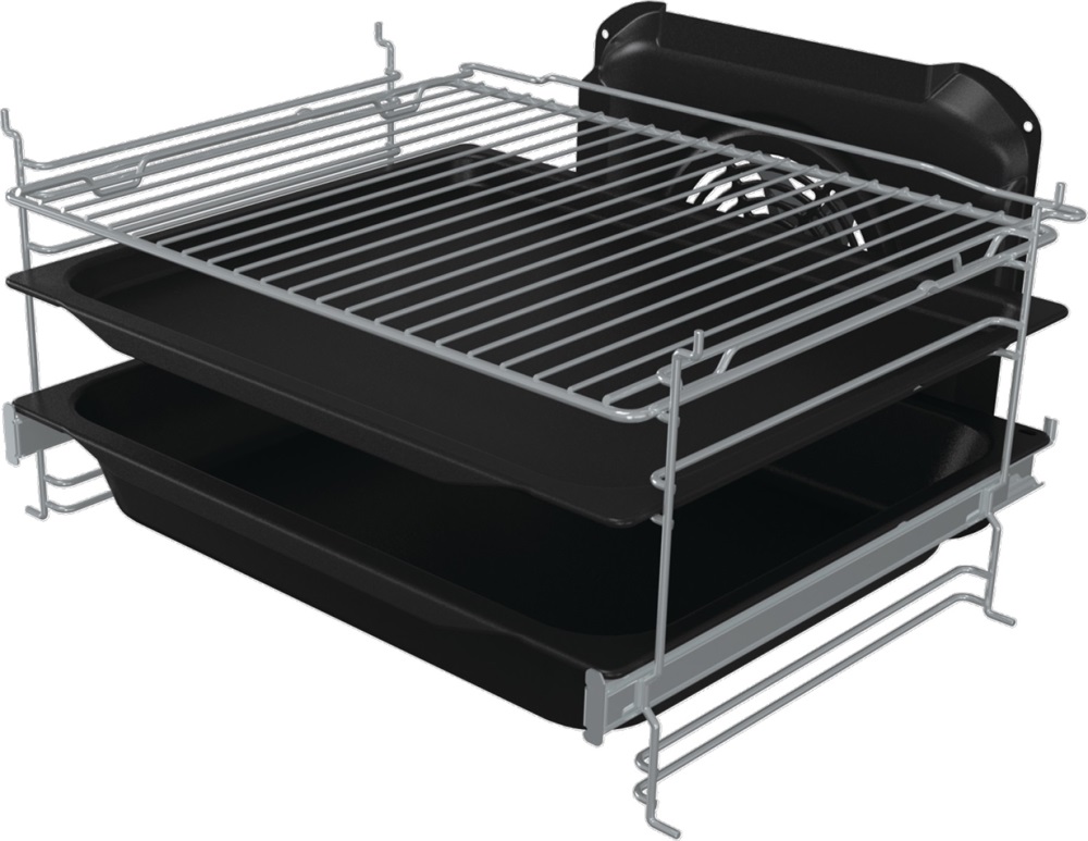 Gorenje GEC5C41SG inox, szabadonálló, kerámialapos, elektromos, főzőzóna: 4, sütő:77L, grill, tűzhely
