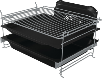 Gorenje GEC5C41SG inox, szabadonálló, kerámialapos, elektromos, főzőzóna: 4, sütő:77L, grill, tűzhely