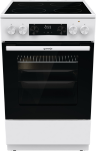 Gorenje GEC5C42WG fehér, szabadonálló, kerámialapos, elektromos, főzőzóna: 4, sütő:70L, grill, tűzhely (Újszerű)
