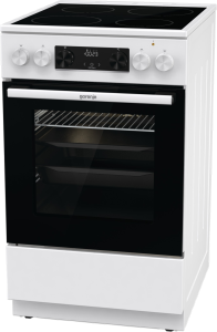Gorenje GEC5C42WG fehér, szabadonálló, kerámialapos, elektromos, főzőzóna: 4, sütő:70L, grill, tűzhely (Újszerű)