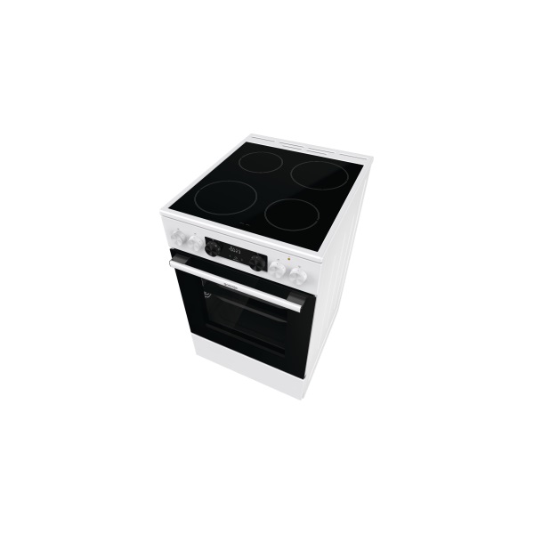 Gorenje GEC5C42WG fehér, szabadonálló, kerámialapos, elektromos, főzőzóna: 4, sütő:70L, grill, tűzhely (Újszerű)