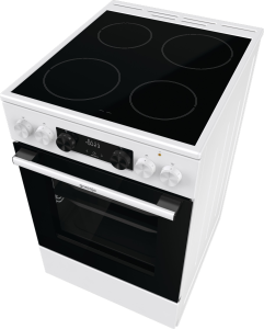Gorenje GEC5C42WG fehér, szabadonálló, kerámialapos, elektromos, főzőzóna: 4, sütő:70L, grill, tűzhely (Újszerű)