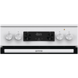Gorenje GEC5C42WG fehér, szabadonálló, kerámialapos, elektromos, főzőzóna: 4, sütő:70L, grill, tűzhely (Újszerű)