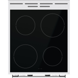 Gorenje GEC5C42WG fehér, szabadonálló, kerámialapos, elektromos, főzőzóna: 4, sütő:70L, grill, tűzhely (Újszerű)