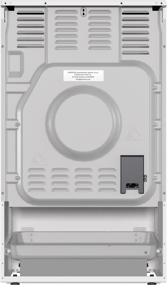 Gorenje GEC5C42WG fehér, szabadonálló, kerámialapos, elektromos, főzőzóna: 4, sütő:70L, grill, tűzhely (Újszerű)