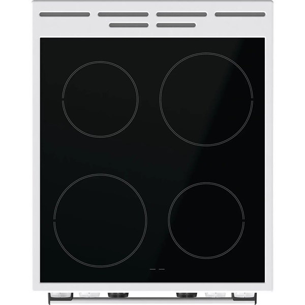 Gorenje GEC5C42WG fehér, szabadonálló, kerámialapos, elektromos, főzőzóna: 4, sütő:70L, grill, tűzhely (Újszerű)