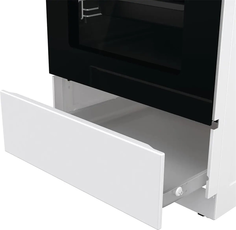Gorenje GEC5C42WG fehér, szabadonálló, kerámialapos, elektromos, főzőzóna: 4, sütő:70L, grill, tűzhely (Újszerű)
