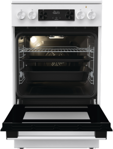 Gorenje GEC5C42WG fehér, szabadonálló, kerámialapos, elektromos, főzőzóna: 4, sütő:70L, grill, tűzhely