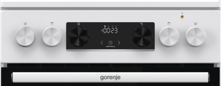Gorenje GEC5C42WG fehér, szabadonálló, kerámialapos, elektromos, főzőzóna: 4, sütő:70L, grill, tűzhely