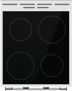 Gorenje GEC5C42WG fehér, szabadonálló, kerámialapos, elektromos, főzőzóna: 4, sütő:70L, grill, tűzhely