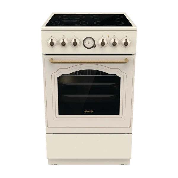 Gorenje GECS5B70CLI bézs, szabadonálló, kerámialapos, elektromos, főzőzóna:4, sütőtér:70L, tűzhely