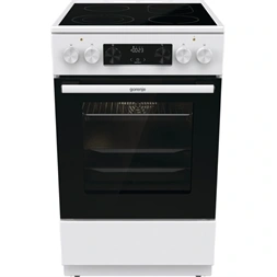 Gorenje GECS5C70WA fehér, szabadonálló, kerámialapos, elektromos, főzőzóna: 4, sütő:70L, grill, tűzhely (Újszerű)