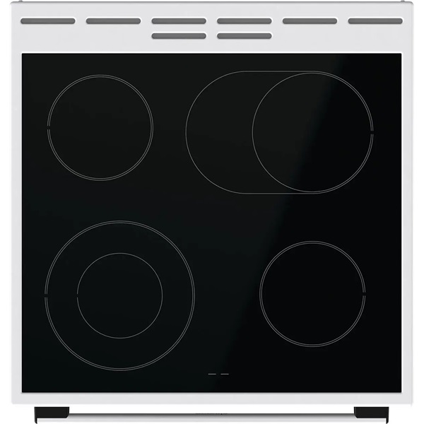 Gorenje GECS6C70WPA fehér, szabadonálló, kerámialapos, elektromos, főzőzóna: 4, sütő:71L, grill, tűzhely