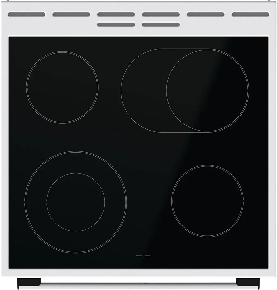 Gorenje GECS6C70WPA fehér, szabadonálló, kerámialapos, elektromos, főzőzóna: 4, sütő:71L, grill, tűzhely