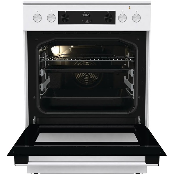 Gorenje GECS6C70WPA fehér, szabadonálló, kerámialapos, elektromos, főzőzóna: 4, sütő:71L, grill, tűzhely