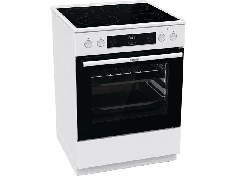 Gorenje GECS6C70WPA fehér, szabadonálló, kerámialapos, elektromos, főzőzóna: 4, sütő:71L, grill, tűzhely